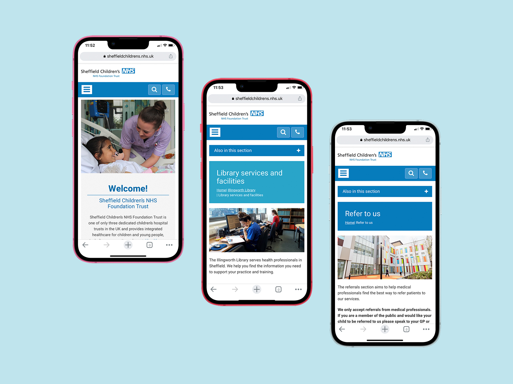 NHS Website Design